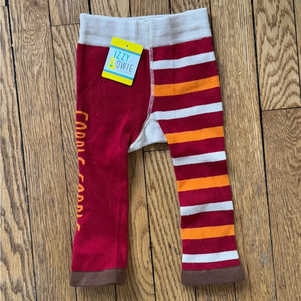 izzy & owie Turkey Leggings - Size 6-12 Months - NWT